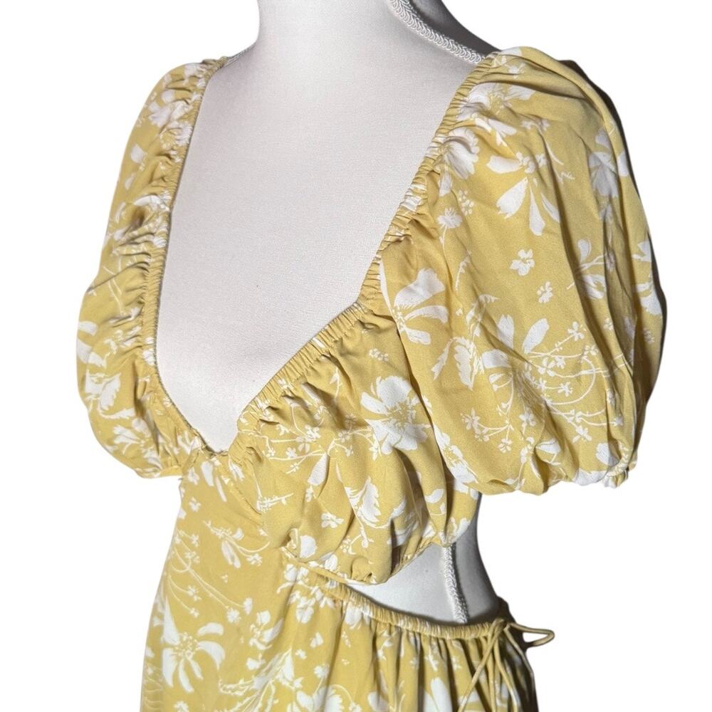 SABO Yellow and White Floral Boho Dress - NWT - Size XL - Picture 4 of 6